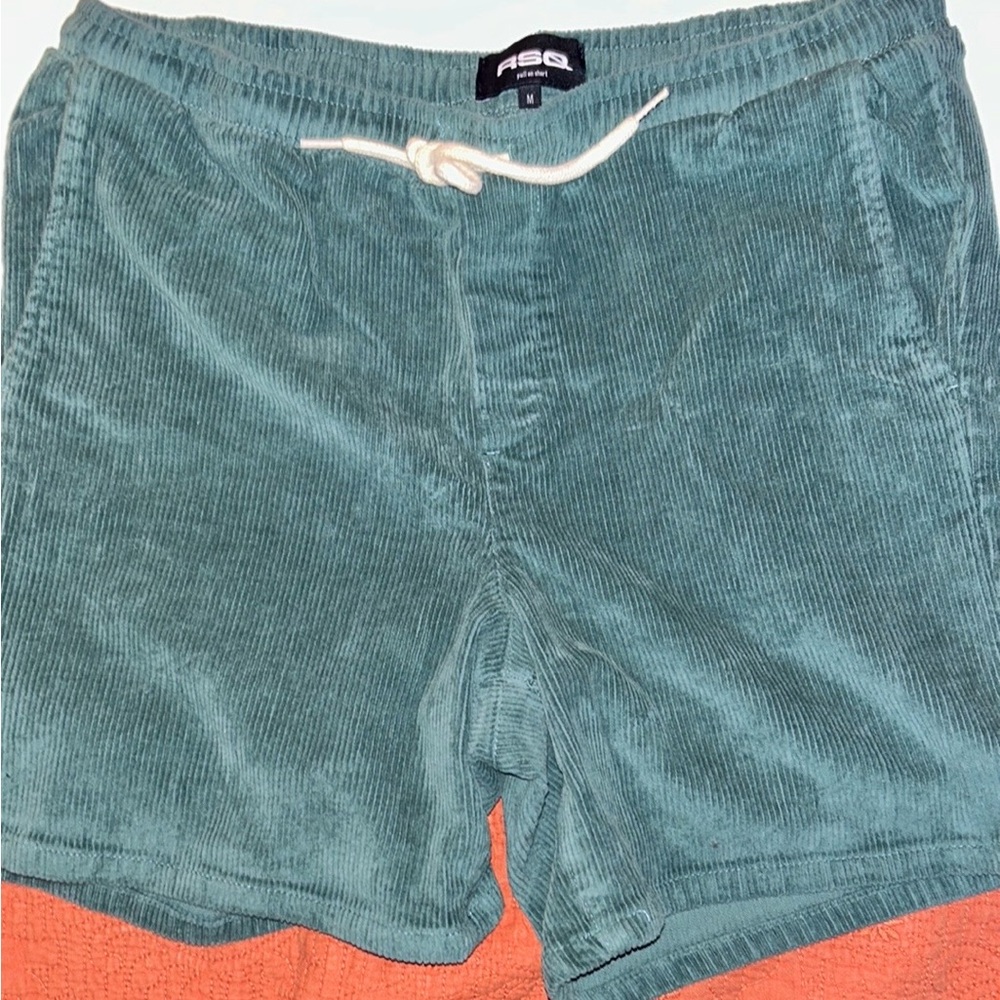 RSQ Green corduroy shorts with drawstring